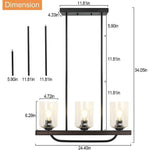3 light rust chandelier flush mount ceiling hanging light fixture vintage glass pendant light