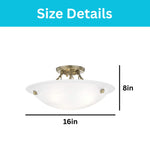 3-light flush mount lamp glass antique ceiling light alloy steel lightweight ceiling lights