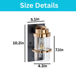 Vanity bathroom sconces gold wall sconces glass, metal wall lighting