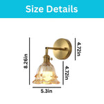 2 pack wall lights metal rgb lights Rose Amber bedroom light
