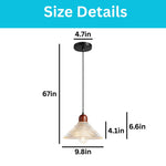 67 Inch bulbs light black light fixtures glass, wood  pendant lights