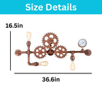 Farmhouse wall lamp bronze light fixture metal wall light