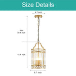 4-Light chandeliers pendant lights gold island lights metal, crystal hallway lights