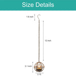 4-Pack solar lights black hanging light metal garden lights