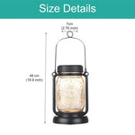 4 Pack solar lights warm white fair light glass lanterns lights