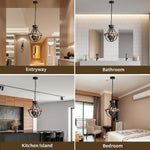4 light farmhouse chandelier industrial rust ceiling light pendant vintage pendant chandelier