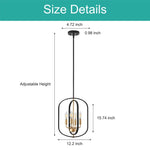 4 light farmhouse light fixtures black, gold kitchen light metal pendant light