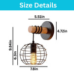 Farmhouse light fixture black wall sconce metal wall lights