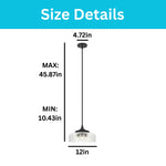 3-light farmhouse pendant metal adjustable black kitchen island light