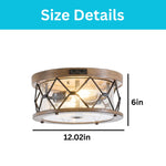 2-Light sensor porch light aluminum ceiling lamp wood ceiling fixture