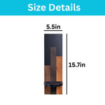 2 Pack wall sconces wooden/Black candle holders wood pillar candle