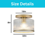Modern light bulb glass metal bedroom light gold dining light fixtures