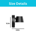 Rotatable led wall sconce metal sconces wall lighting black wall lamp