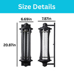 21 inch porch light aluminum glass exterior lamps black wall light