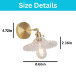 E27  Wall sconce transparent bedroom lamps wall glass wall light
