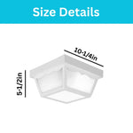 2-Light light fixture acrylic flush mount white ceiling light
