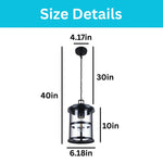 1 pack bulb light aluminum glass light fixture black Gazebo Light