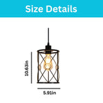 2 pack hanging plug light metal light fixture black pendant light
