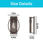 Farmhouse wall sconce iron hallway light dark bronze wall light
