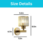 Modern wall lamp fixture crystal metal modern wall lights gold wall light