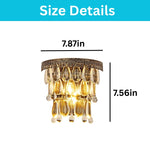 2 Pack wall sconce bronze bedroom lamps wall metal wall lighting