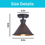 1 light ceiling light aluminum metal dining room oil rubbed bronze led light