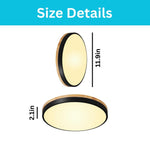 12 inch led light iron, metal Laundry Room wood & black chandelier light