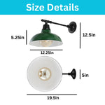 1 Light light sconces green/Black wall light metal light fixture