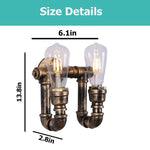 E27 Wall light sconces bronze vintage lamp iron metal wall lighting