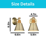 1 light bathroom light metal vanity bath light brass gold sconce light