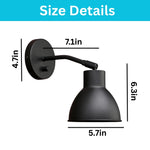 1 Light light bulb light black light fixture metal wall light