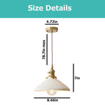 6.56 FT kitchen light fixture white hangable light brass, ceramic, iron pendant lights