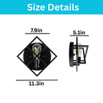 1 Light wall sconces black wall lighting metal wall light fixture