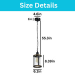 Farmhouse light kitchen bronze pendant lighting glass, iron hangable lights