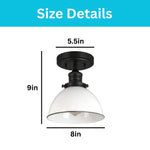 1 light ceiling lighting alloy steel ceiling lamp fixture matte black flush mount