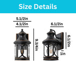 2 pack wall lights metal house outside lighting oil rubbed bronze light fixture