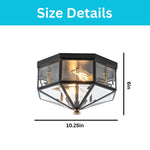 2 light mount flush light copper bedroom light black ceiling light