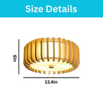 13.4 in led light metal wood light fixtures gold ceiling light