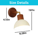 E27 light bulb ice cream color wall sconce iron shade wall light