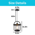 2 pack light bulb glass metal light fixtures black Island light