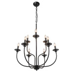 9 light candle chandelier,2-tier chandelier