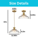 Flower shape hanging light fixture glass metal vintage pendant lights gold kitchen island