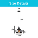 Adjustable ceiling pendant metal hanging light fixture black dome shade light