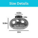 1-Light semi flush mount hammered glass metal ceiling fixture black wall sconce
