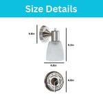 2 pack farmhouse wall mount light frosted glass metal living room light brushed nickel all sconces