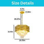 15.75” Light bulbs gold light bulbs Crystal kitchen pendant lights