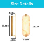 1 Pack wall sconces metal natural marble light gold indoor wall lamps