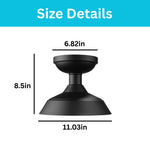 1-Light flush mount metal ceiling light fixture matte black ceiling lighting