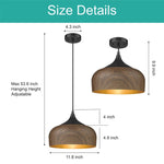 Adjustable hanging light walnut pendant light wood,metal island lights
