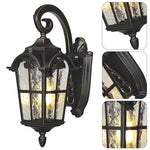 Classic porch lights black, golden light fixtures alluminum lantern lights